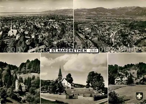 AK / Ansichtskarte St Margrethen SG Panorama Burg Kirche Kat. St Margrethen