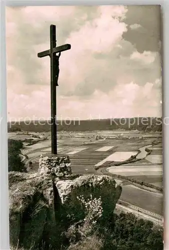 AK / Ansichtskarte Kipfenberg Oberbayern Blick vom Michelsberg Gipfelkreuz Kat. Kipfenberg