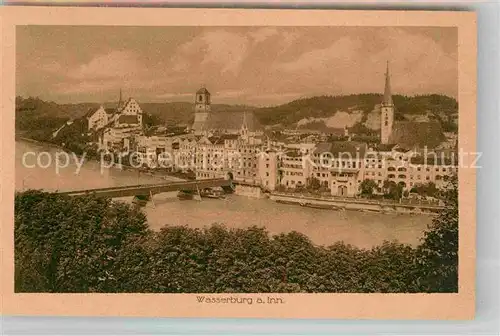 AK / Ansichtskarte Wasserburg Inn Partie am Inn Kat. Wasserburg a.Inn