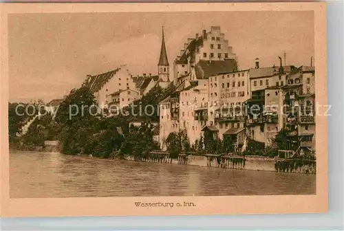 AK / Ansichtskarte Wasserburg Inn Partie am Inn Kat. Wasserburg a.Inn