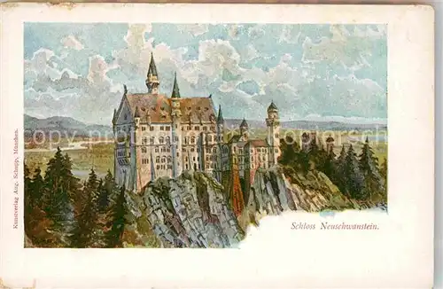 AK / Ansichtskarte Fuessen Allgaeu Schloss Neuschwanstein Kat. Fuessen