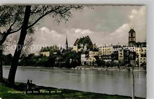 AK / Ansichtskarte Wasserburg Inn Partie am Inn Kat. Wasserburg a.Inn