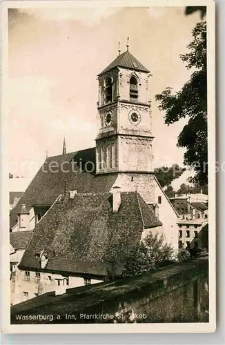 AK / Ansichtskarte Wasserburg Inn Pfarrkirche St Jakob Kat. Wasserburg a.Inn