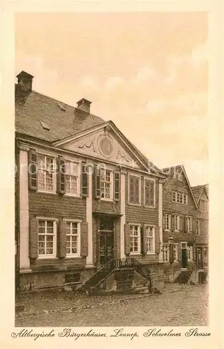 AK / Ansichtskarte Lennep Altbergische Buergerhaeuser Schwelmer Strasse Kat. Remscheid