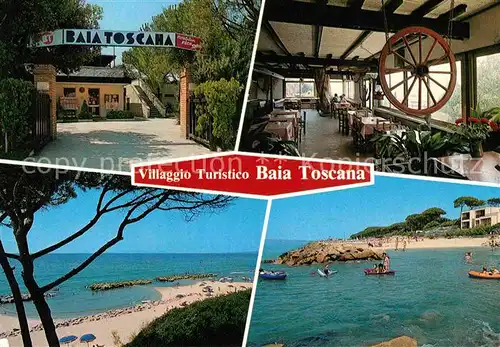 AK / Ansichtskarte Riotorto Livorno Villaggio Turistico Baia Toscana Ristorante Spiaggia