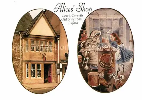 AK / Ansichtskarte Oxford Oxfordshire Alices Shop Old Sheep Shop Kat. Oxford