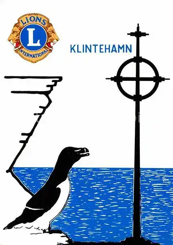 AK / Ansichtskarte Pinguin Lions Club Klintehamn  Kat. Tiere