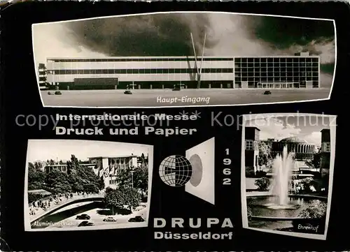 AK / Ansichtskarte Ausstellung Internationale Messe Druck und Papier Drupa Duesseldorf  Kat. Expositions