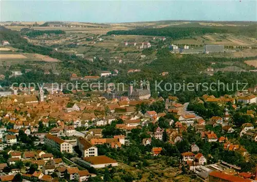 AK / Ansichtskarte Mergentheim Bad Panorama Kirche Luftaufnahme Kat. Bad Mergentheim