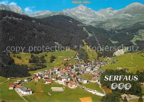 AK / Ansichtskarte Serfaus Tirol Komperdellgebie Koelner Haus Luftaufnahme Kat. Serfaus