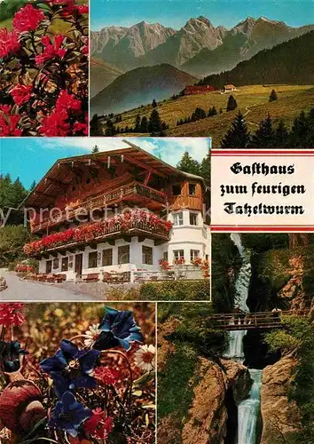 AK / Ansichtskarte Bayrischzell Gasthaus zum feurigen Tatzelwurm Enzian Kat. Bayrischzell