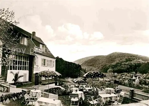 AK / Ansichtskarte Bad Wildungen Haus Schoenblick Terrasse  Kat. Bad Wildungen