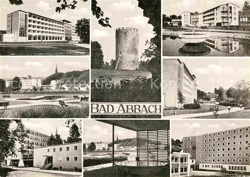 AK / Ansichtskarte Bad Abbach Kurhaus Kurgarten Burg Trinkhalle  Kat. Bad Abbach