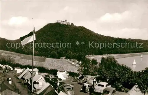 AK / Ansichtskarte Waldeck Edersee Terrassen Zeltplatz Bibbig 