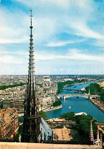 AK / Ansichtskarte Paris Perspective sur la Seine vue de Notre Dame Kat. Paris