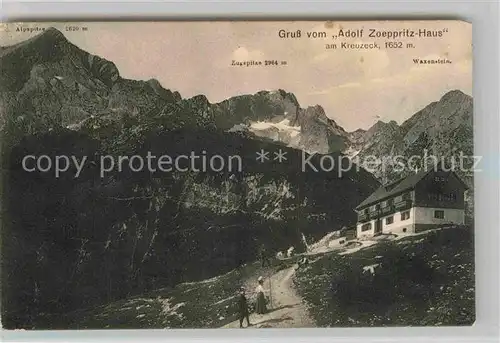 AK / Ansichtskarte Garmisch Partenkirchen Adolf Zoeppritz Haus am Kreuzeck Kat. Garmisch Partenkirchen