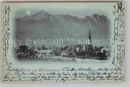 AK / Ansichtskarte Garmisch Partenkirchen Ortsansicht Kat. Garmisch Partenkirchen