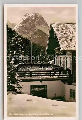 AK / Ansichtskarte Garmisch Partenkirchen Aule Alm  Kat. Garmisch Partenkirchen