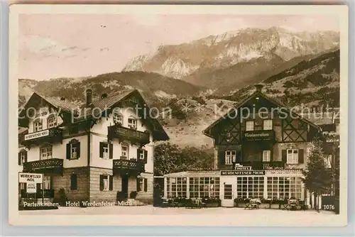 AK / Ansichtskarte Partenkirchen Hotel Werdenfelser Michl Kat. Garmisch Partenkirchen