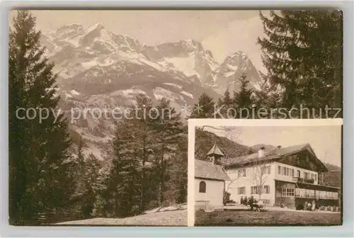 AK / Ansichtskarte Partenkirchen Gschwandtnerbauer Alpspitze Hoellental Zugspitze Kat. Garmisch Partenkirchen