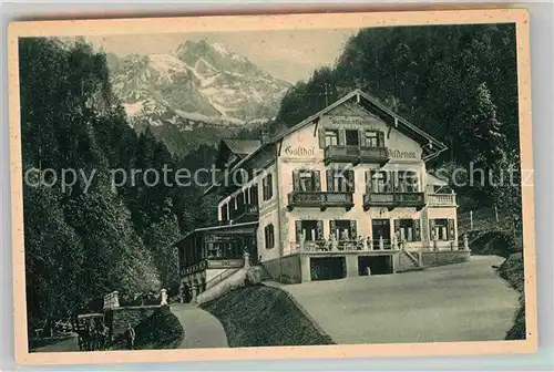 AK / Ansichtskarte Partenkirchen Gasthof Partnachklamm Kat. Garmisch Partenkirchen