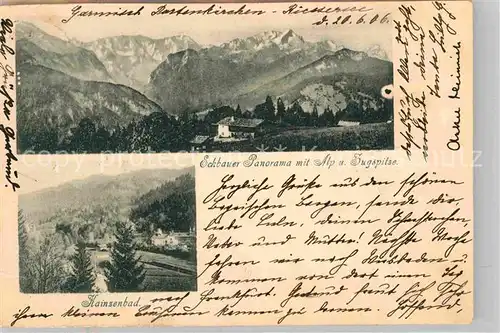 AK / Ansichtskarte Eckbauer Alm Alpspitze Zugspitze