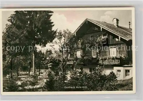 AK / Ansichtskarte Garmisch Partenkirchen Gasthaus Aule Alm Kat. Garmisch Partenkirchen