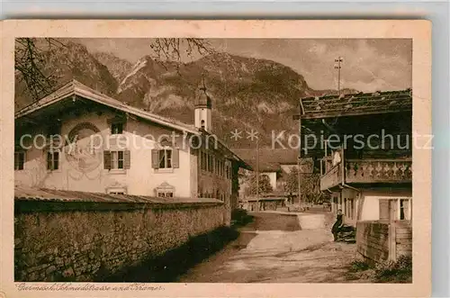 AK / Ansichtskarte Garmisch Partenkirchen Schmiedstrasse Kramer Kat. Garmisch Partenkirchen