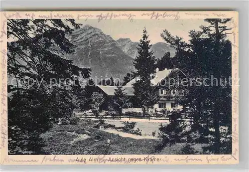 AK / Ansichtskarte Garmisch Partenkirchen Aule Alm Kramer Kat. Garmisch Partenkirchen