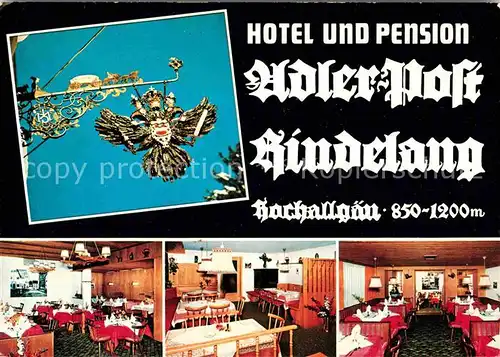 AK / Ansichtskarte Hindelang Hotel Adler Post Kat. Bad Hindelang
