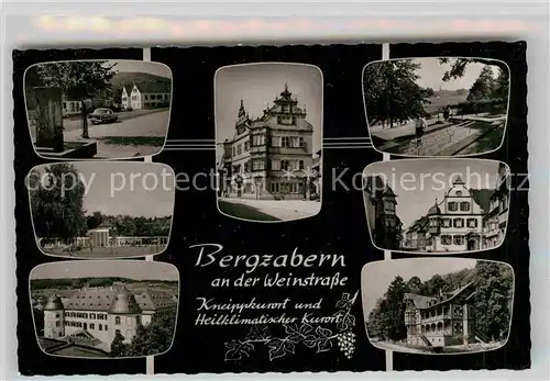 AK / Ansichtskarte Bergzabern Bad Rathaus Schloss Kurhaus Park Kat. Bad Bergzabern