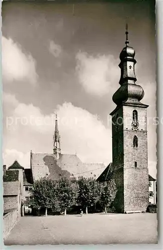 AK / Ansichtskarte Bergzabern Bad Glockenturm der Protestantischen Kirche  Kat. Bad Bergzabern