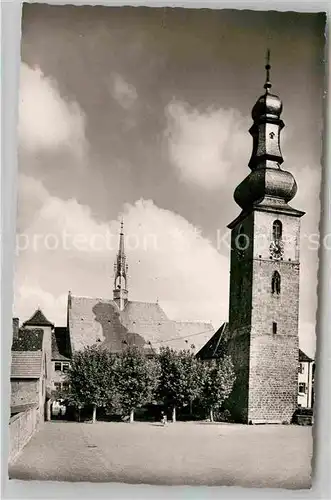 AK / Ansichtskarte Bergzabern Bad Glockenturm der Protestantischen Kirche  Kat. Bad Bergzabern