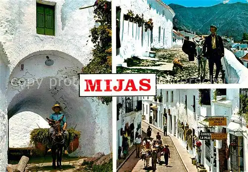 AK / Ansichtskarte Mijas Ortsmotive Esel Lasttier Kat. Mijas