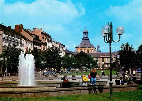 AK / Ansichtskarte Bonn Rhein Kaiserplatz mit Blick auf die Universitaet Springbrunnen Kat. Bonn