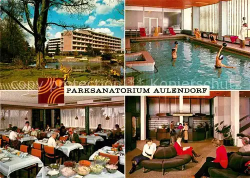 AK / Ansichtskarte Aulendorf Parksanatorium Hallenbad Restaurant Foyer Kat. Aulendorf