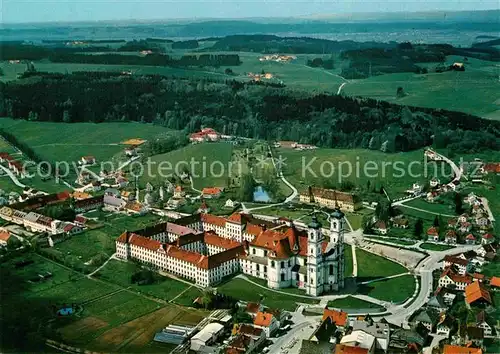 AK / Ansichtskarte Ottobeuren Basilika und Benediktinerabtei Fliegeraufnahme Kat. Ottobeuren