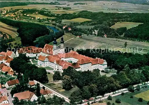 AK / Ansichtskarte Obermarchtal Schloss mit Blick auf Rechtenstein Fliegeraufnahme Kat. Obermarchtal