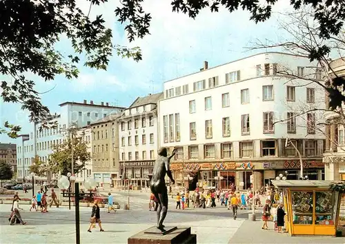 AK / Ansichtskarte Halle Saale Hansering Haus der Presse Denkmal Statue Kiosk Kat. Halle