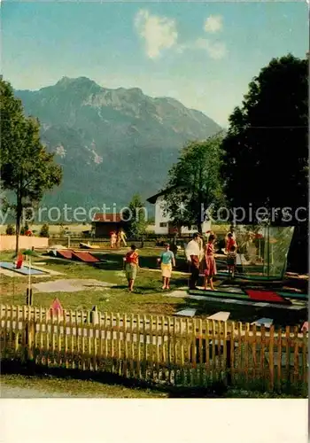 AK / Ansichtskarte Wallgau Minigolf beim Kurpark Kat. Wallgau