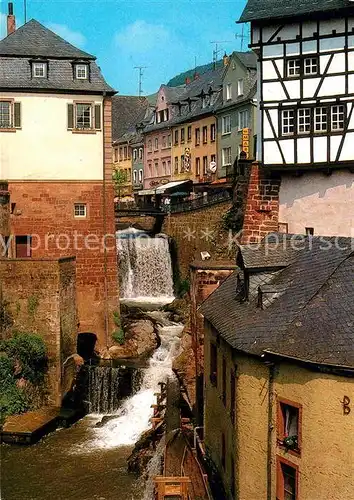 AK / Ansichtskarte Saarburg Saar Wasserfall Altstadt Kat. Saarburg