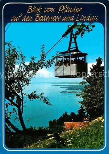 AK / Ansichtskarte Seilbahn Pfaender Bregenz Bodensee Lindau  Kat. Bahnen