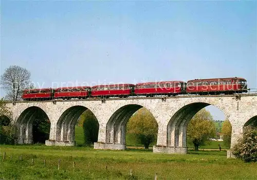 AK / Ansichtskarte Eisenbahn Schienenbuszug 798623 und 798663 Niederntudorf  Kat. Eisenbahn