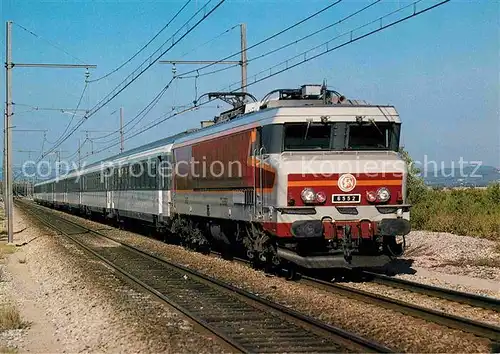 AK / Ansichtskarte Lokomotive Staatsbahn Frankreich Elektrische Lokomotive CC 6552 St. Chamas  Kat. Eisenbahn
