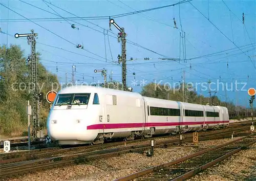 AK / Ansichtskarte Eisenbahn Intercity Experimental Deutsche Bahn Muenchen Ludwigsfeld  Kat. Eisenbahn