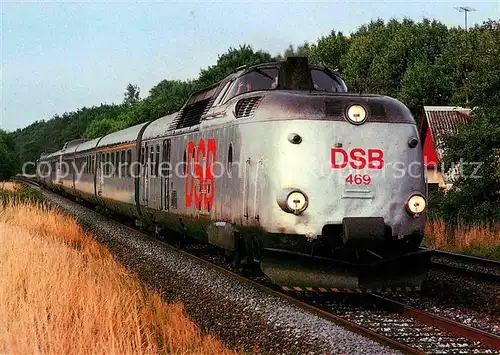 AK / Ansichtskarte Lokomotive DSB Staatsbahn Daenemark Triebwagenzug MA 469 Borkop Kat. Eisenbahn