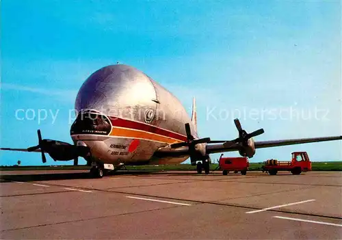 AK / Ansichtskarte Flugzeuge Zivil Super Guppy Grossraumtransport Flugzeug  Kat. Airplanes Avions