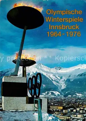 AK / Ansichtskarte Olympia Winterspiele Innsbruck 1964 1976 Kat. Sport