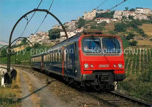 AK / Ansichtskarte Eisenbahn Staatsbahn Frankreich Elektrischer Triebwagen Z 2 Aguessac  Kat. Eisenbahn