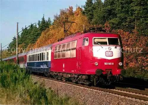 AK / Ansichtskarte Eisenbahn Elektrische Schnellzuglokomotive 103145 9 IC 681 Rednitzhembach Kat. Eisenbahn